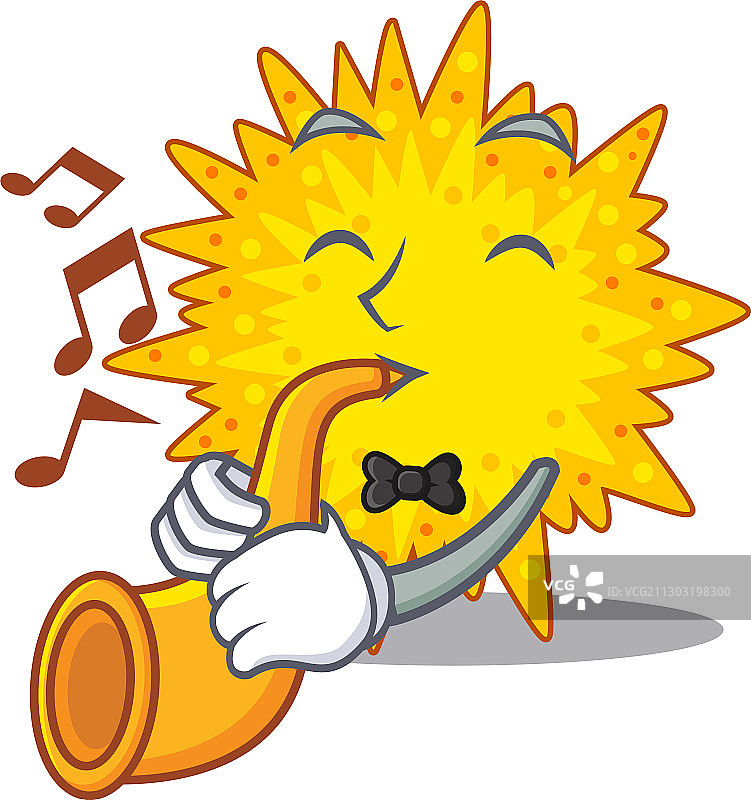 才华横溢的音乐家演奏小号图片素材