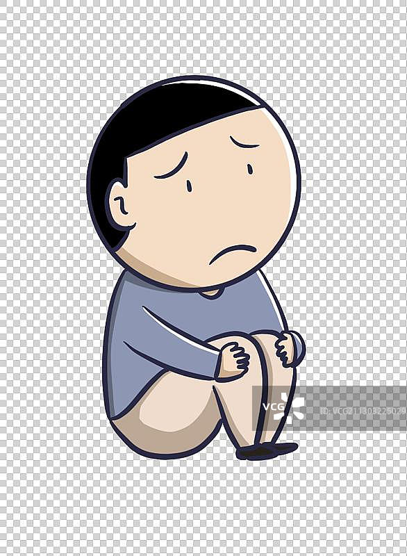 元素：悲伤的男孩图片素材