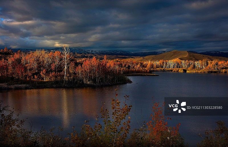 白沙湖风光图片素材