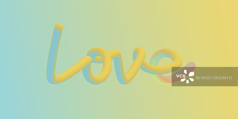 Love流体渐变抽象矢量现代图片素材