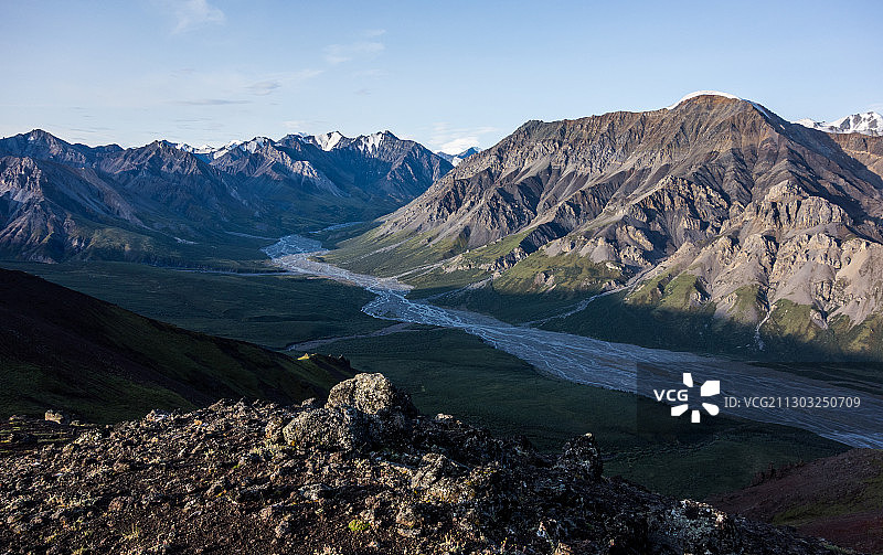 加拿大海恩斯 Junction 的壮丽山景图片素材