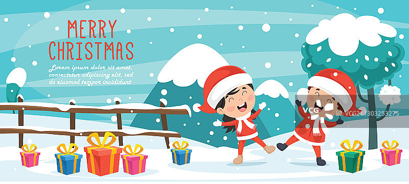 圣诞节祝福卡片设计图片素材