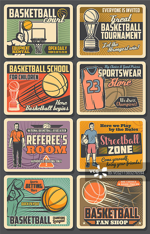 篮球运动员复古海报图片素材