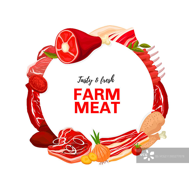 肉类产品肉铺框架图片素材