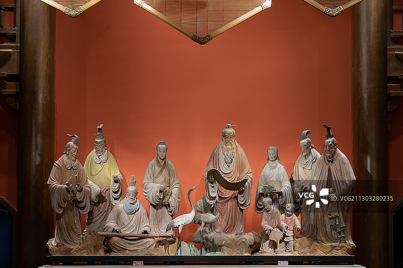 2020年10月3日，山东曲阜尼山圣境图片素材