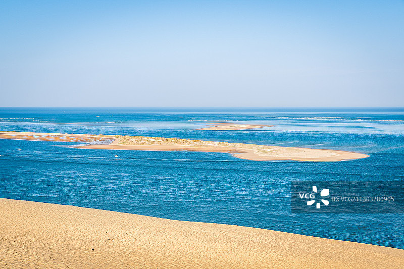 法国皮拉沙丘的壮丽海景图片素材
