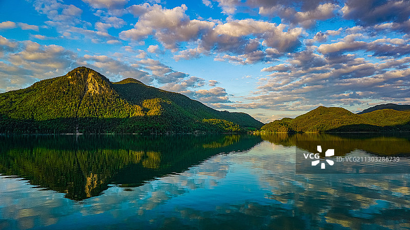 科赫尔沃尔兴湖山景风光图片素材