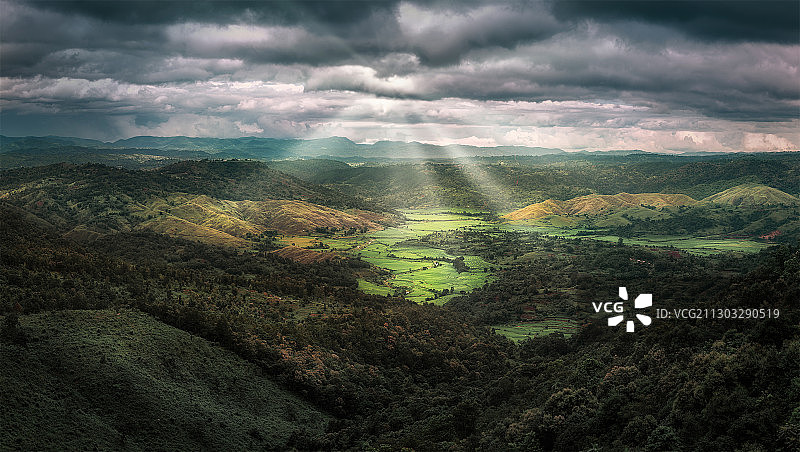 印度梅加拉亚邦的风景景观图片素材