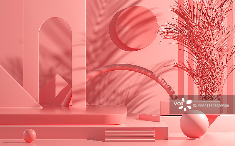 3D背景模拟场景产品展示台创意图图片素材