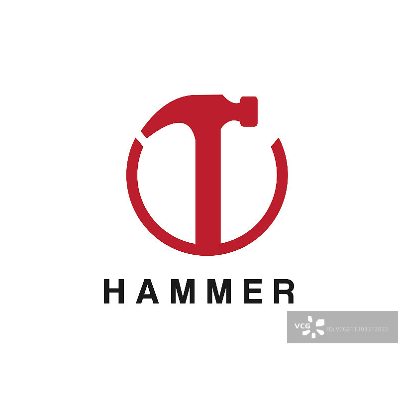 简约锤子标志图片素材