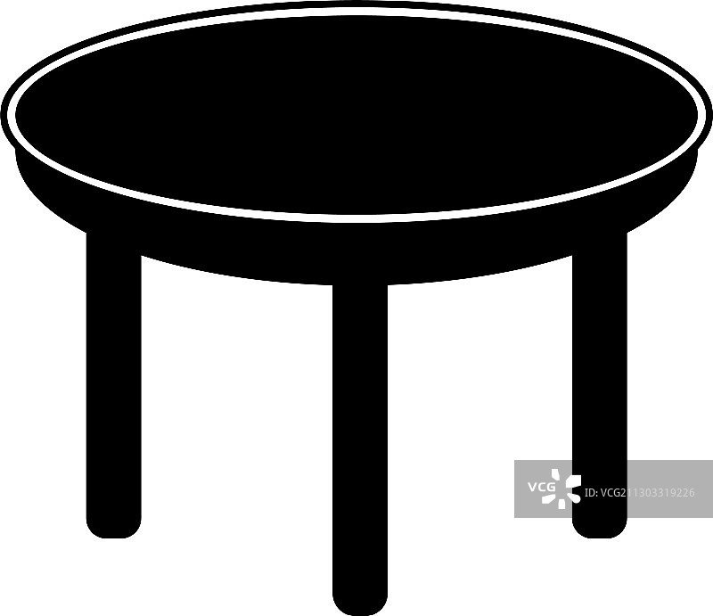 简约现代的桌子图标设计图片素材