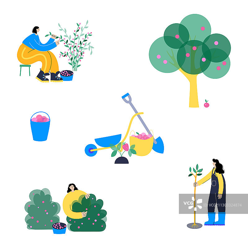园艺工作概念图片素材