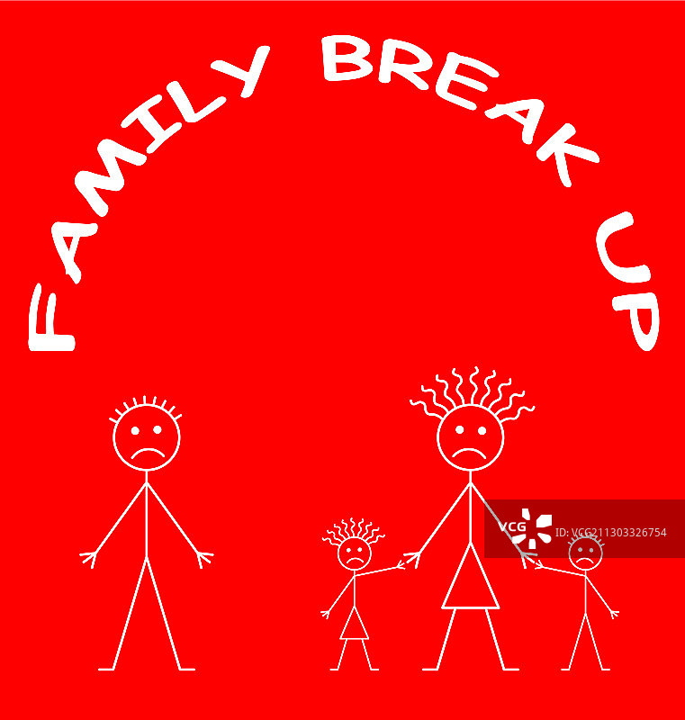 婚姻破裂图片素材