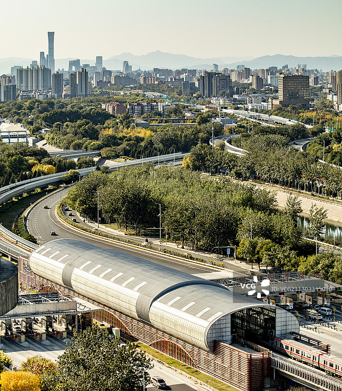 北京都市交通新景象图片素材