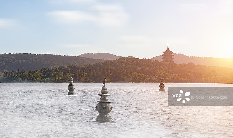 三潭印月图片素材