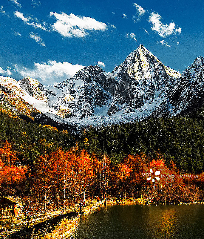 毕棚沟之秋图片素材