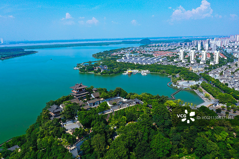 江苏省镇江市北固山风光图片素材