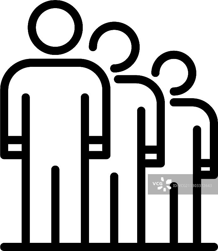 社会学团队线条风格图标图片素材