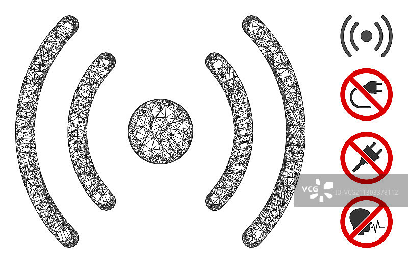 Wi-Fi网络源网格图片素材