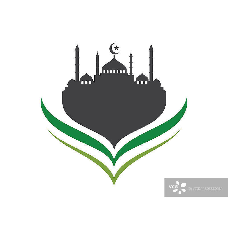 穆斯林抽象问候banner图片素材