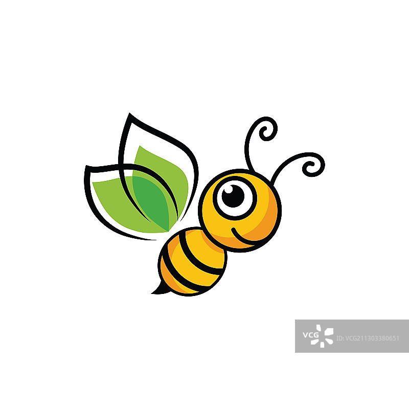 蜜蜂图标设计模板图片素材