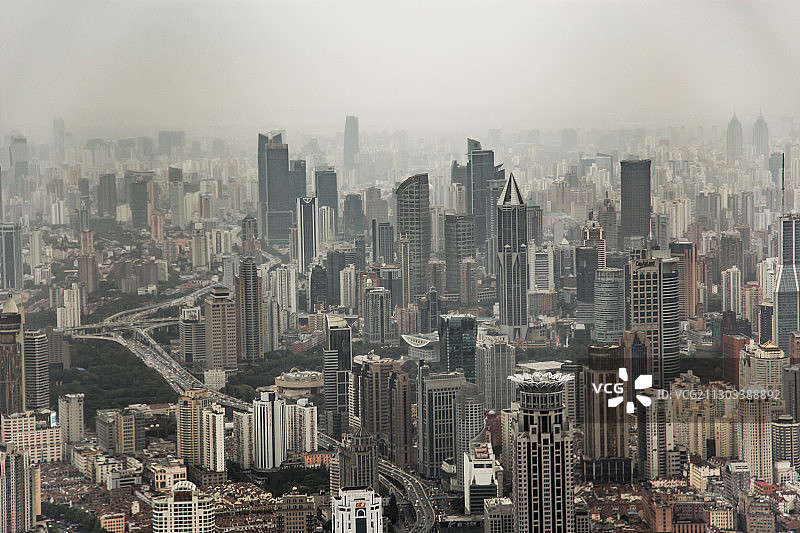 上海的楼房森林图片素材