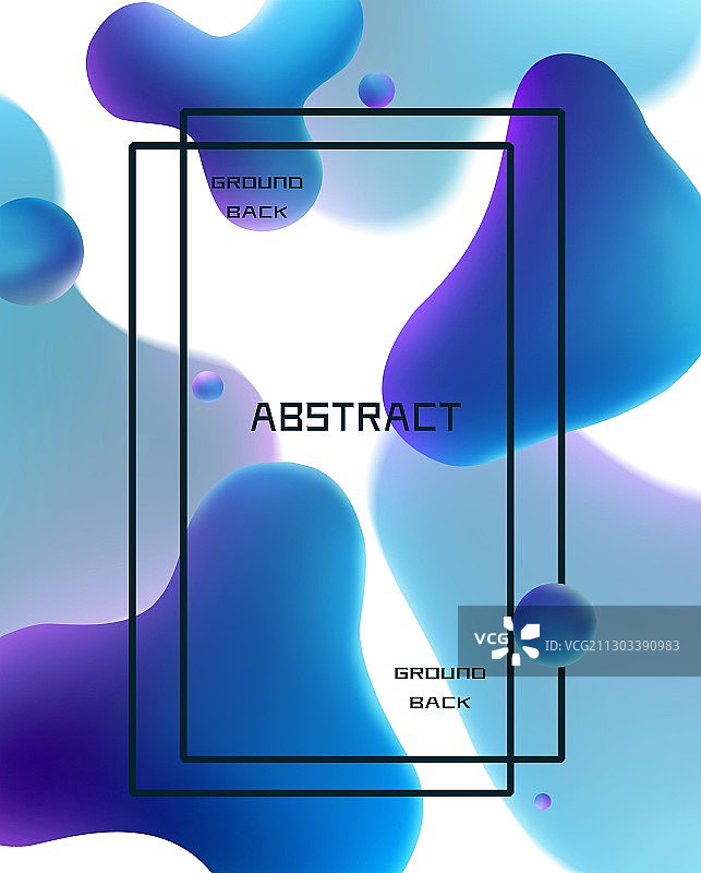 炫彩流体促销插画图片素材