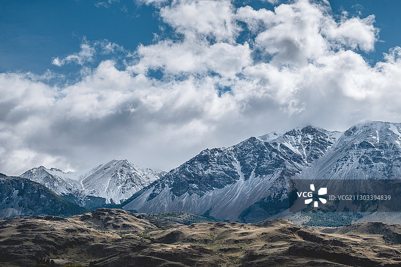 科克伦雪山风光，智利图片素材