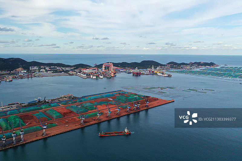 烟台铁矿石港图片素材