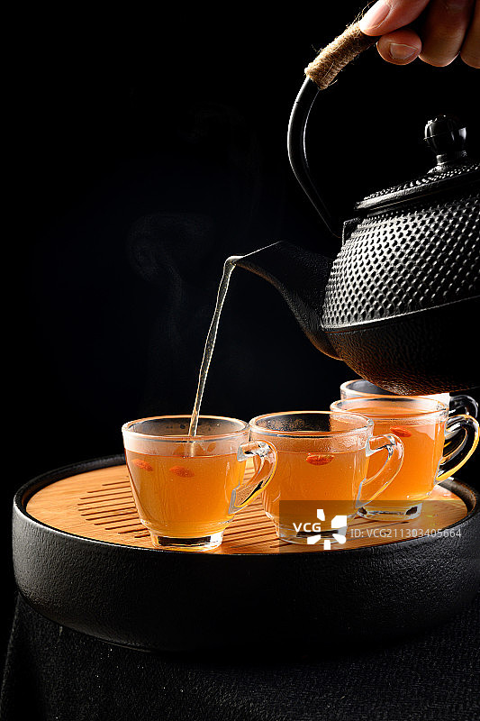 铁壶茶饮图片素材