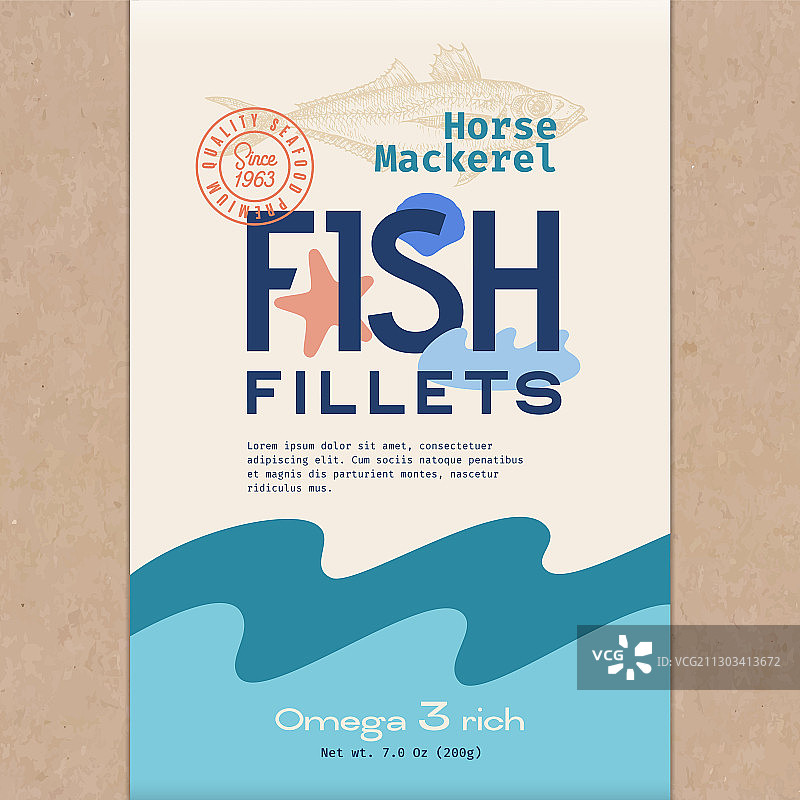 抽象鱼片包装图片素材