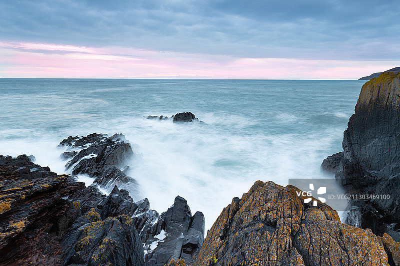 英国苏格兰边界海景风光图片素材