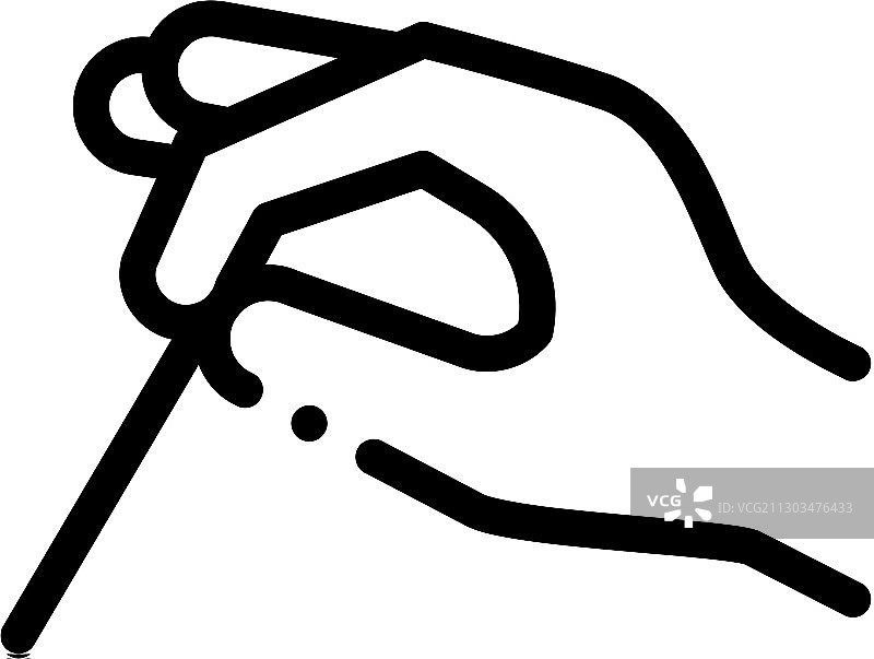 手工制作针灸图标轮廓图片素材