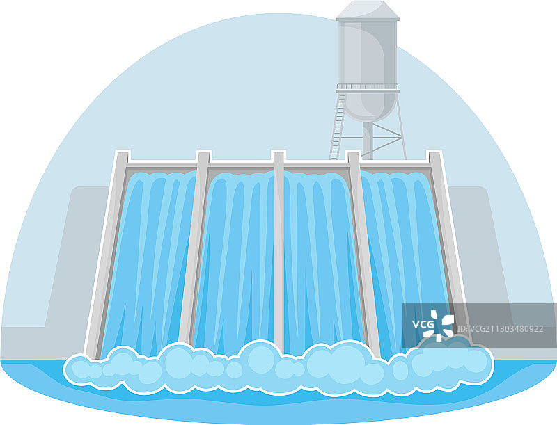 作为自然资源的水力发电站图片素材