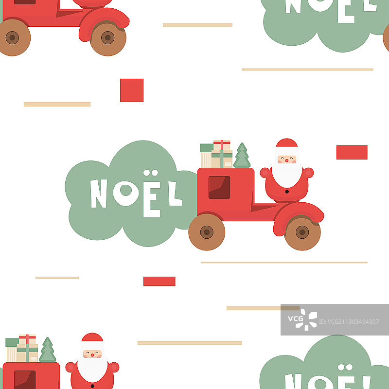 圣诞节无缝模式图片素材