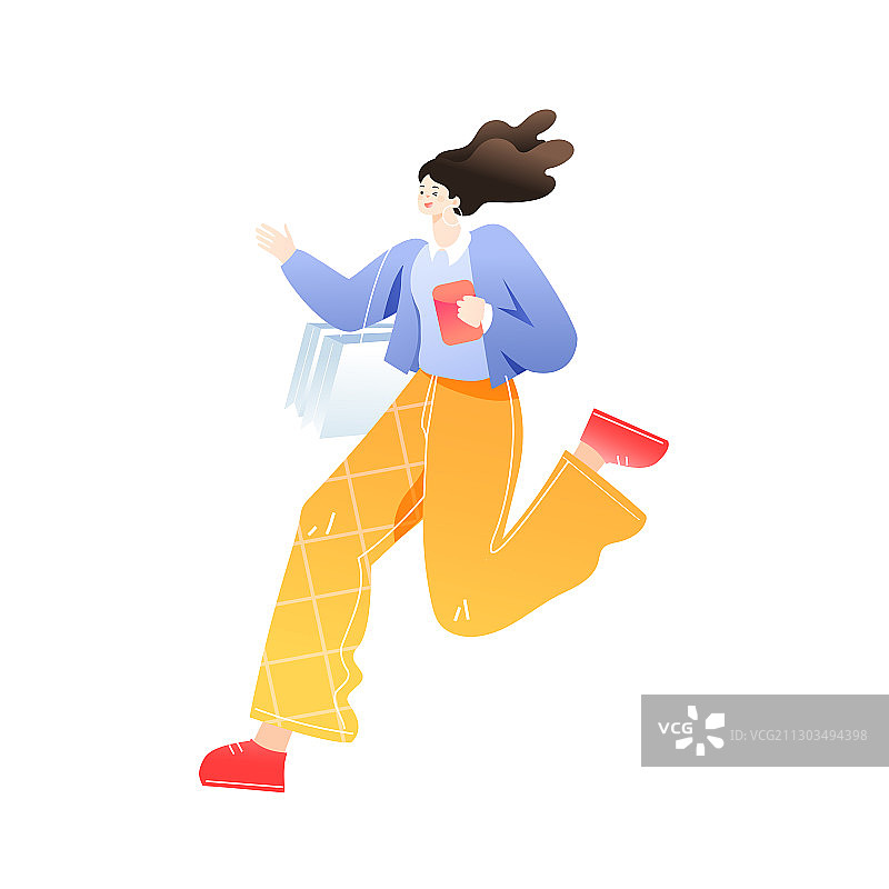 卡通双十一双十二购物节狂欢节年终大促送礼消费在线网购矢量插画图片素材