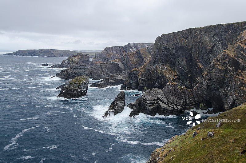 爱尔兰米曾角海山风光图片素材