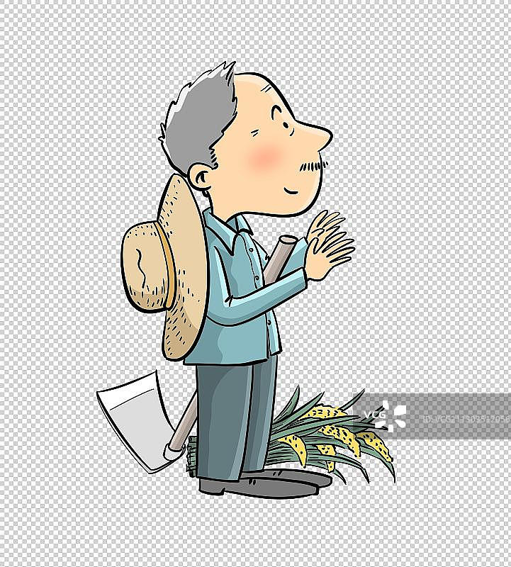 农民伯伯图片素材