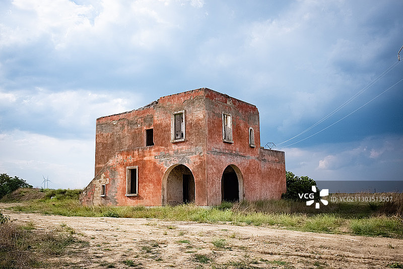 意大利巴西利卡塔老建筑仰视图片素材