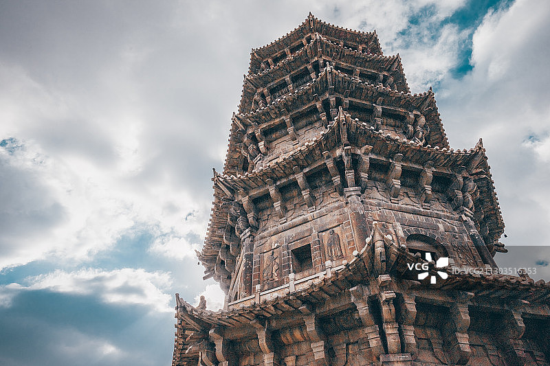 泉州西街开元寺东西塔图片素材