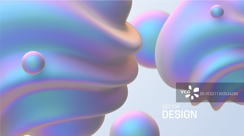 珠光3D形状抽象背景图片素材