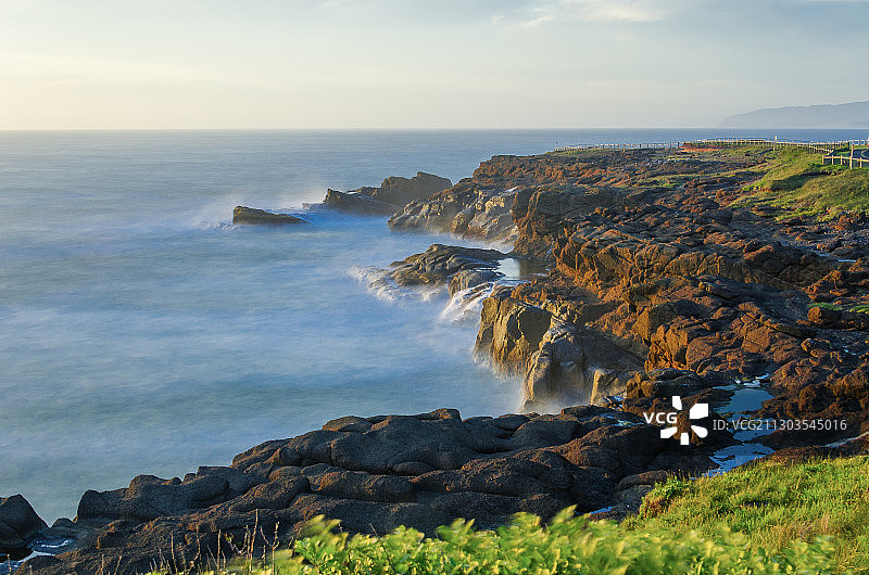 美国俄勒冈州迪波湾海天景色图片素材