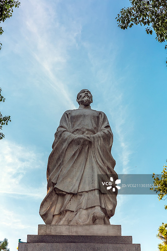 武汉东湖屈原雕像图片素材