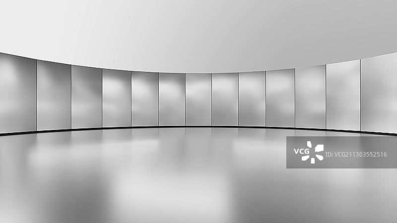 三维渲染的不锈钢金属实验室图片素材