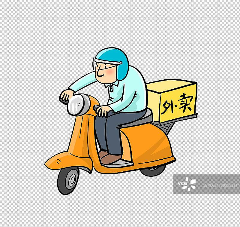 外卖骑手图片素材