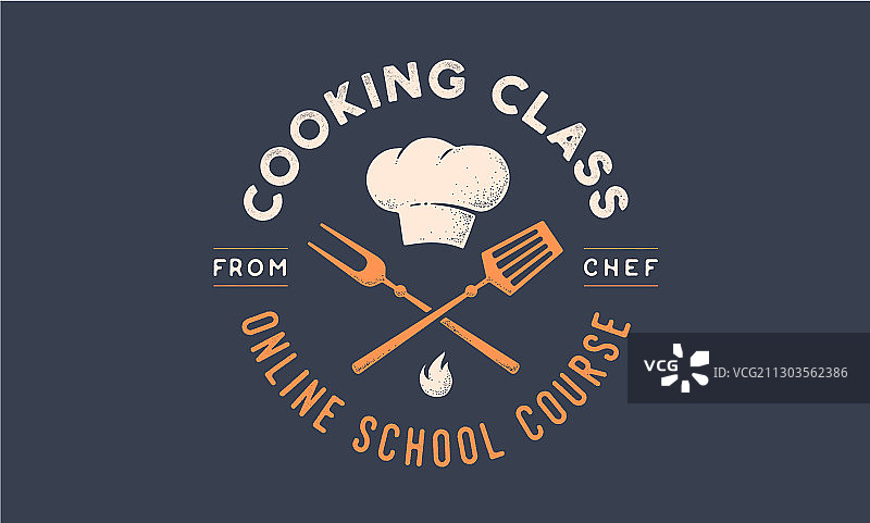 烹饪学校课程食品Logo图片素材