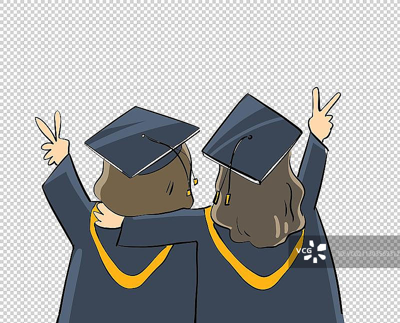 毕业季女生图片素材