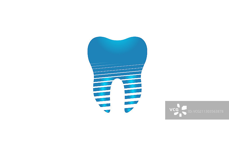 创意牙齿螺丝Logo设计图片素材