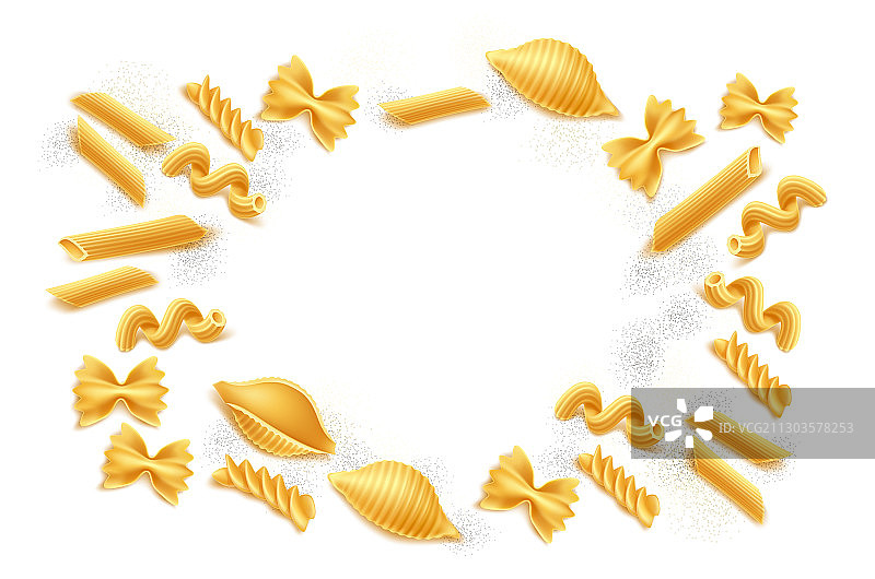 逼真风格的意大利面图片素材