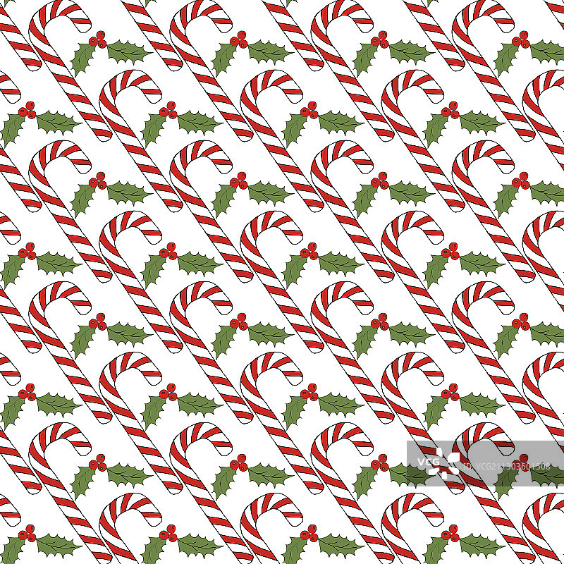 背景上的彩色焦糖甘蔗图案图片素材